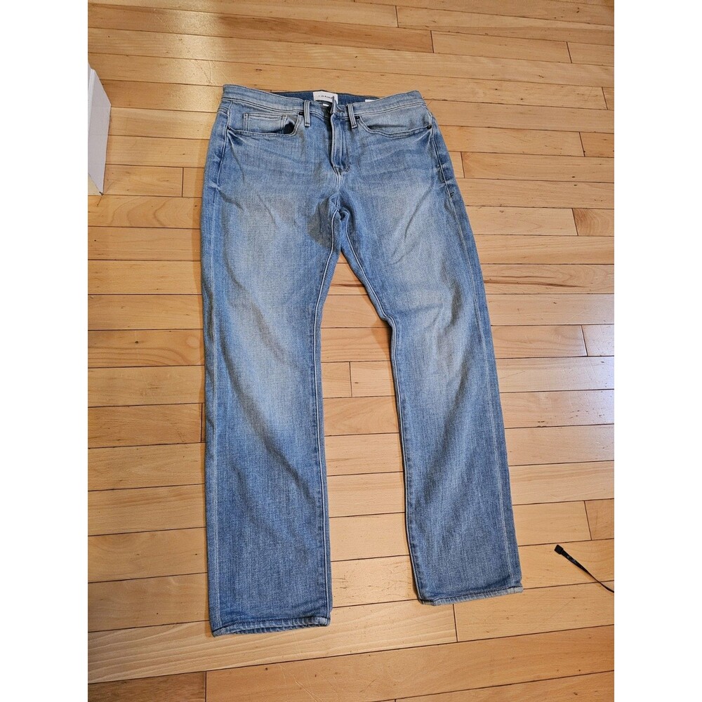FRAME Denim L’Homme Slim Fit Light Wash Blue Stretch Jeans Mens Size 32
